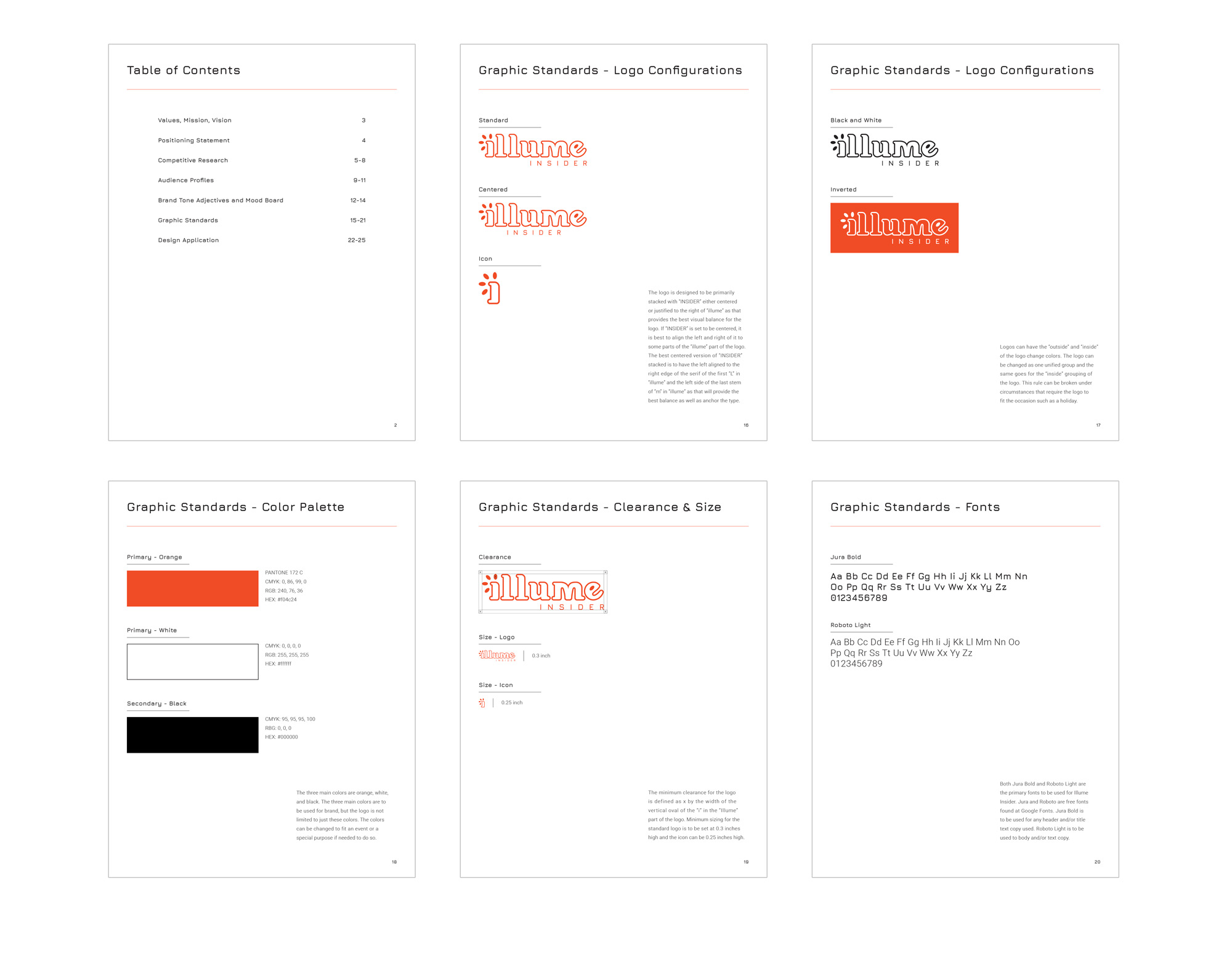 Showing pages from the Illume Insider brand deck.